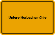 Grundbuchauszug Untere Horbachsmühle